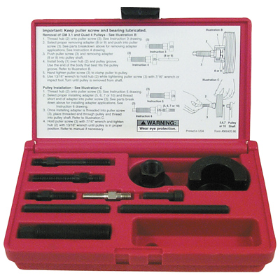 Pulley Puller and Installer Set Lisle Auto Value